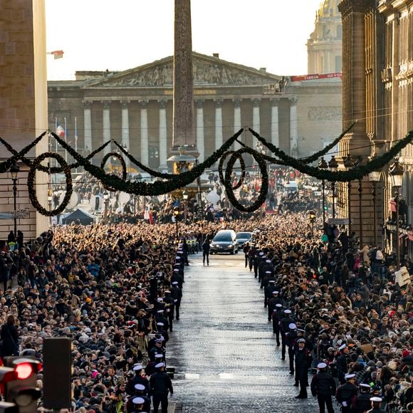 Illustration - Arrivées des personnalités en l'église de La Madeleine pour les obsèques de Johnny Hallyday à Paris. Le 9 décembre 2017