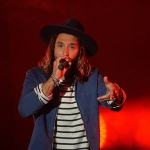 Fréro Delavega (Jérémy Frérot) lors de leur dernier concert parisien de la tournée avant séparation à l'AccorHotels Arena à Paris, France, le 7 avril 2017. © Veeren/Bestiamge