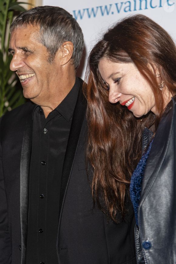 Julien Clerc et sa femme Hélène Grémillon lors de la soirée de Gala "Vaincre Le Cancer" organisée au profit de la lutte contre les Cancers dans les salons du Cercle de l’Union Interalliée à Paris, France, le 11 septembre 2018. © Pierre Perusseau/Bestimage