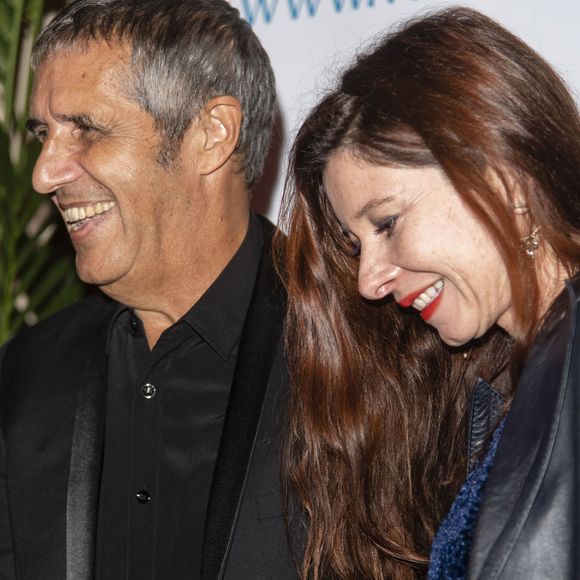 Julien Clerc et sa femme Hélène Grémillon lors de la soirée de Gala "Vaincre Le Cancer" organisée au profit de la lutte contre les Cancers dans les salons du Cercle de l’Union Interalliée à Paris, France, le 11 septembre 2018. © Pierre Perusseau/Bestimage