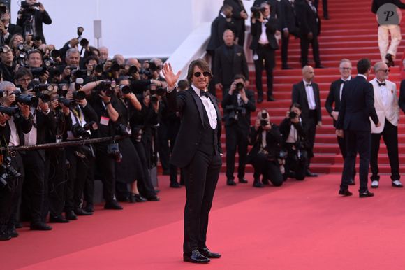 Tom Cruise - Montée des marches de "Mission: Impossible - The Final Reckoning" lors du 78ème Festival International du Film de Cannes, le 14 mai 2025.
© Rachid Bellak/Bestimage