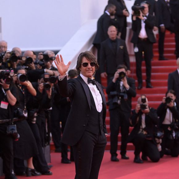 Tom Cruise - Montée des marches de "Mission: Impossible - The Final Reckoning" lors du 78ème Festival International du Film de Cannes, le 14 mai 2025.
© Rachid Bellak/Bestimage