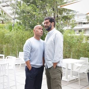 Exclusif - Rendez-vous avec Eric Judor et Ramzy Bedia lors de l'émission Brut Officiel au 76ème Festival de Cannes le 18 mai 2023. © Jack Tribeca / Bestimage