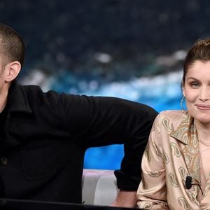 Laetitia Casta, Louis Garrel au Che Tempo Che Fa TV Show à Milan, Italie, le 7 avril 2019. Photo by ABACAPRESS.COM