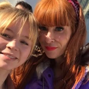 Cypriane Gardin et Audrey Fleurot sur le tournage de la série "HPI" en 2023.