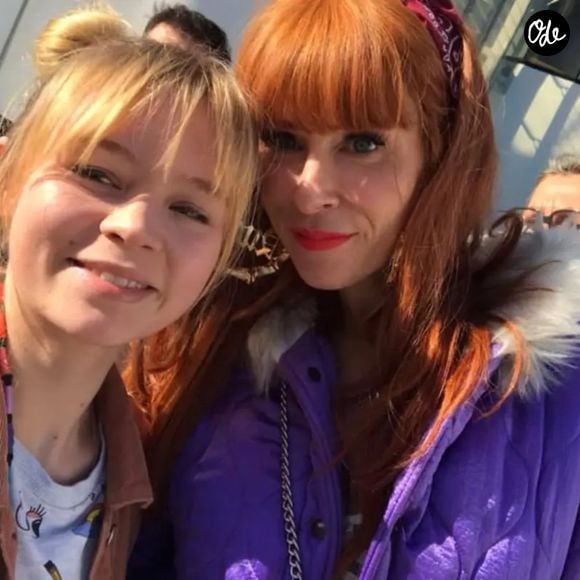 Cypriane Gardin et Audrey Fleurot sur le tournage de la série "HPI" en 2023.