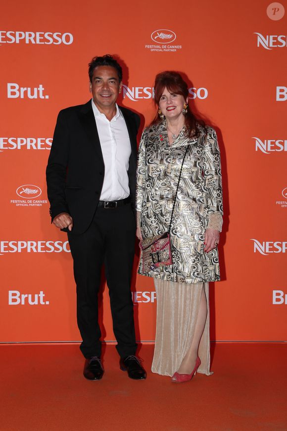 Les langues se seraient ensuite déliées 
Patrick Cohen et Marie-Castille Mention-Schaa - Photocall de la soirée Nespresso x Brut lors du 77ème Festival International du Film de Cannes le 16 mai 2024. © Laurent Campus/Bestimage