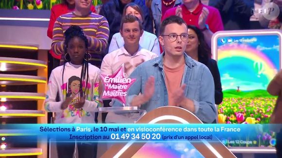 Emilien dans "Les 12 Coups de midi", le 5 mai 2025, sur TF1