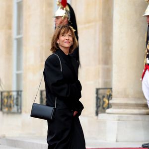 Sophie Marceau - Arrivée des invités au dîner d'Etat en l'honneur du président chinois Xi Jinping et de sa femme la Première Dame Peng Liyuan au palais présidentiel de l'Elysée à Paris, France, le 6 mai 2024. © Cyril Moreau/Bestimage