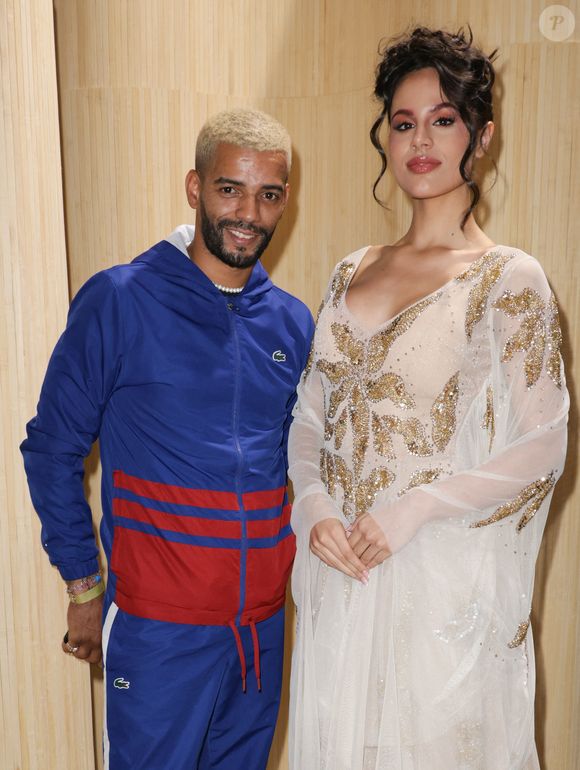 Brahim Zaibat et Andrea Romero - Front Row du défilé Christophe Guillarmé Collection Femme Prêt-à-Porter Printemps/Eté 2026 lors de la Fashion Week de Paris (PFW) le 1er octobre 2025. © Coadic Guirec / Bestimage