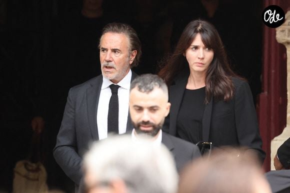 José Garcia et Camille Rabineau - Sorties des obsèques de Nicolas Altmayer en l'église Saint-Germain-des-Prés à Paris le 31 aout 2026. © Dominique Jacovides-Cyril Moreau/Bestimage #