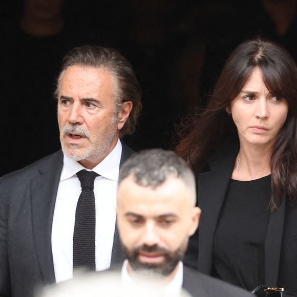 José Garcia et Camille Rabineau - Sorties des obsèques de Nicolas Altmayer en l'église Saint-Germain-des-Prés à Paris le 31 aout 2026. © Dominique Jacovides-Cyril Moreau/Bestimage #
