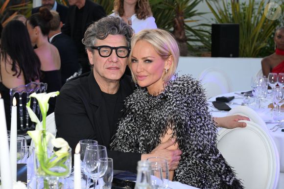 Marc Lavoine et sa compagne Adriana Karembeu - 11ème édition du Gala de charité de Patrick Mouratoglou à la Mouratoglou Academy & Resort à Biot le 21 juin 2025. Ce gala de prestige réunit chaque année les grandes figures du sport, du divertissement et de nombreux donateurs, mobilisés pour soutenir les jeunes talents du tennis mondial. © Bruno Bebert/Bestimage