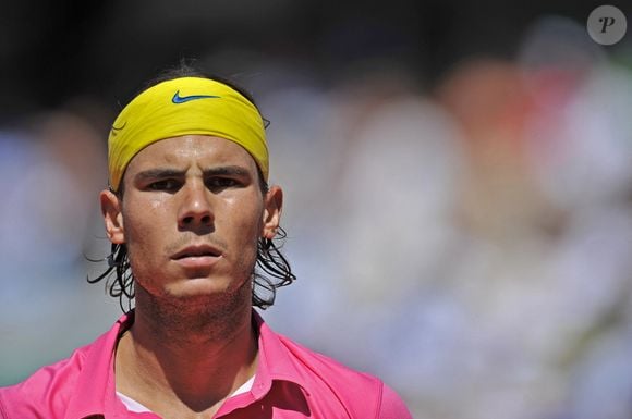 L'Espagnol Rafael Nadal bat, 6-1, 6-3, 6-1, l'Australien Llewton Lewitt lors du troisième tour des Internationaux de France de tennis au stade Roland Garros à Paris, France, le 29 mai 2009. Photo par Christophe Guibbaud/Cameleon/ABACAPRESS.COM