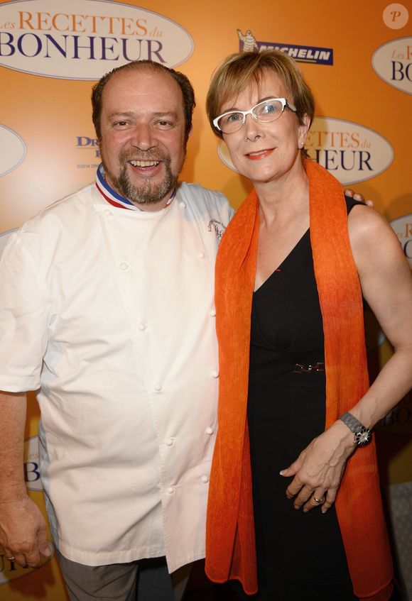Gilles Goujon et Dominique Loiseau - Avant-première du film "Les Recettes du bonheur" organisée par Le Guide Michelin et Metropolitan FilmExport au cinéma Gaumont Marignan à Paris, le 7 septembre 2014.