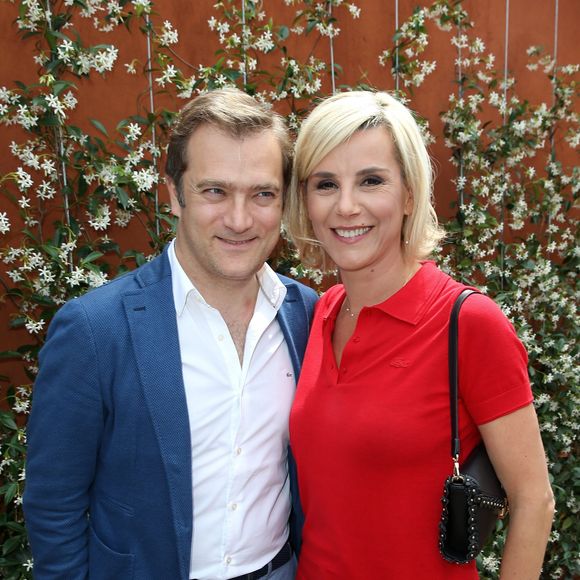 Renaud Capuçon et sa femme Laurence Ferrari - Les célébrations au village des internationaux de tennis de Roland Garros à Paris le 4 juin 2017. © Dominique Jacovides-Cyril Moreau/Bestimage