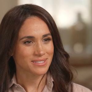 Le prince Harry, duc de Sussex et Meghan Markle, duchesse de Sussex, lors d'une interview pour l'émission CBS News Sunday Morning. Photo par JLPPA / Bestimage