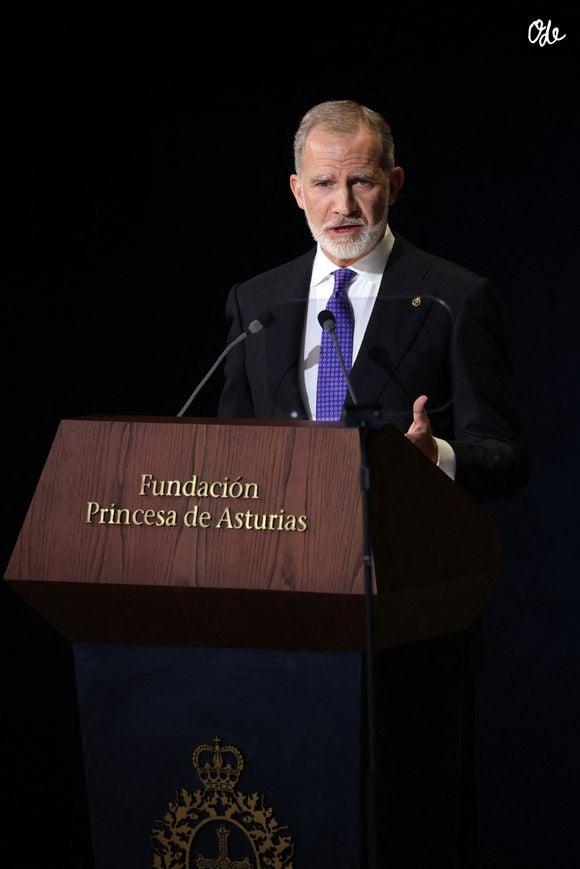 Le roi Felipe VI lors de la cérémonie de remise des Prix de la Princesse des Asturies 2026 au Théâtre Campoamor, le 23 octobre 2026, à Oviedo (Espagne) - Raúl Terrel / Europa Press/ABACAPRESS.COM