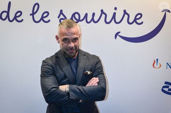 L'acteur français Philippe Bas pose pour une photo call lors de l'avant-première du film Je garde le sourire au cinéma Mac Mahon à Paris, le 15 octobre 2024. Photo by Firas Abdullah/ABACAPRESS.COM