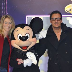 Dany Brillant avec sa femme Nathalie et leur fils - Prolongation du 20eme anniversaire de Disneyland Paris, le 23 mars 2013.