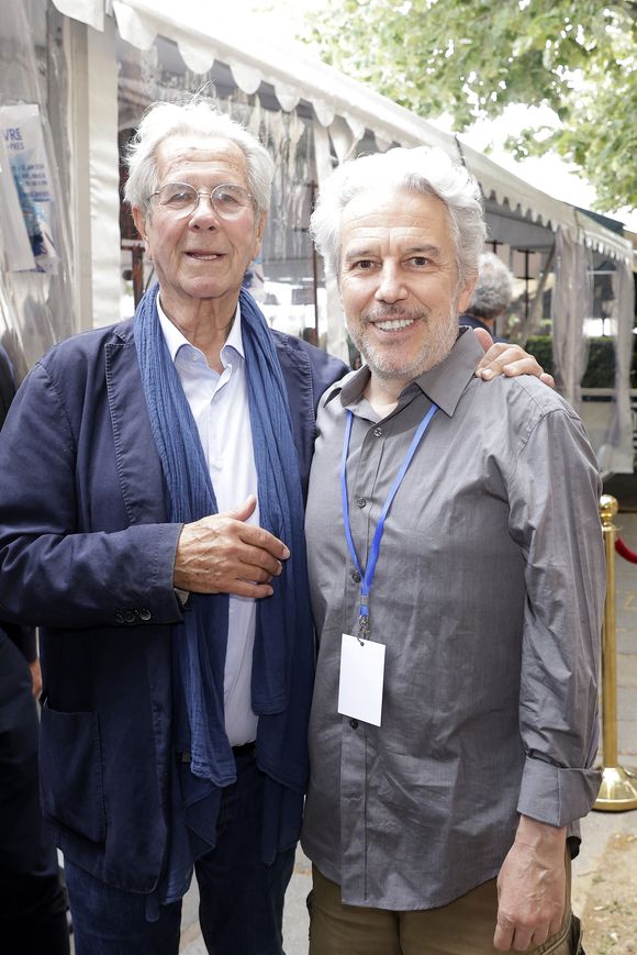 Exclusif - Jean-Louis Debre et Philippe Vandel - Première édition du salon du livre de Saint-Germain-des-Prés à Paris le 30 juin 2024.