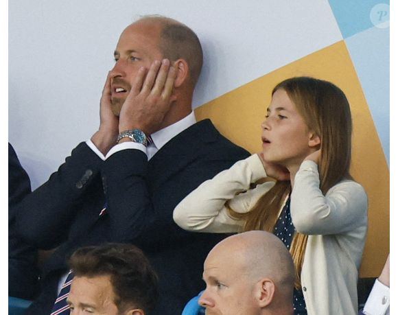 Le prince William, la princesse Charlotte de Galles, la princesse Leonor et l'infante Sofia d'Espagne dans les tribunes de la finale de l'UEFA Women's Euro 2025 "Angleterre - Espagne (1-1, 3-1 tab)" à Bâle. Mirrorpix / Bestimage