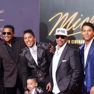 Prince Michael Joseph Jackson, II Bigi, Prince Michael Jackson, Jr, Jackie Jackson, Jermaine Jackson, Marlon Jackson, Jermajesty Jackson - Première du biopic "Michael" à Berlin, le 10 avril 2026. © API / BESTIMAGE