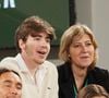 Il publiera le mois prochain son premier livre

Amanda Sthers et son fils Oscar Bruel dans les tribunes (night session) des Internationaux de France de tennis de Roland Garros 2024 à Paris, France, le 31 mai 2024. © Jacovides-Moreau/Bestimage