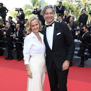 Caroline Roux et Laurent Solly - Montée des marches du film " Triangle of Sadness (Sans filtre) " lors du 75ème Festival International du Film de Cannes. Le 21 mai 2022
© Dominique Jacovides / Bestimage