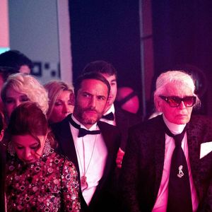 Karl Lagerfeld, Sébastien Jondeau - 63ème Bal de la Rose sur le thème de la Sécession Viennoise, imaginé par K.Lagerfeld au profit de la Fondation Princesse Grace dans la Salle des Etoiles au Sporting Monte Carlo à Monaco, le 18 mars 2017. © Pierre Villard / Palais Princier / SBM via Bestimage