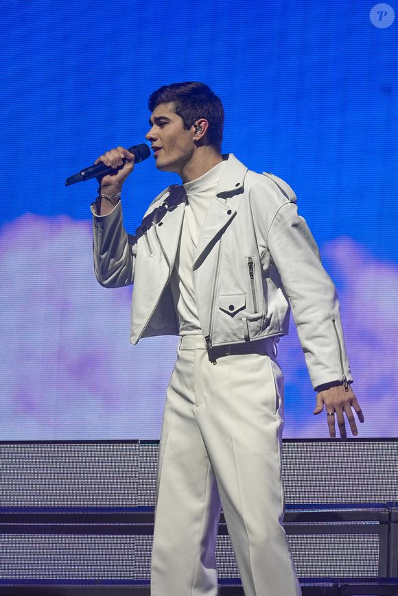 Axel Marbeuf lors du concert de la Star Academy à Lyon, France, le 15 mars 2024. Crédit Sandrine Thesillat/Panoramic/Bestimage