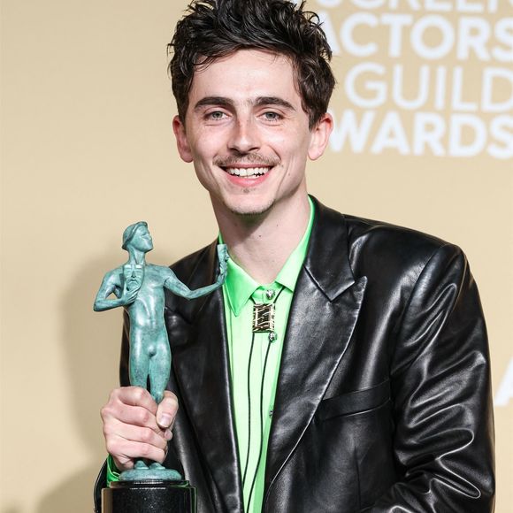 Ce 23 février, Timothée Chalamet a remporté son premier prix lors de la cérémonie

Timothée Chalamet au photocall des lauréats de la 31ème édition des SAG Awards au Shrine Auditorium de Los Angeles, le 23 février 2025. 

Photo : RALL / Backgrid USA/ Bestimage
