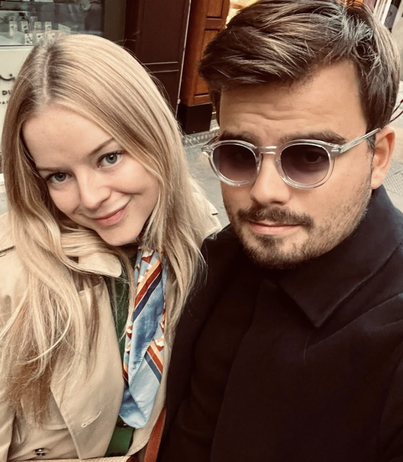 Gauthier Le Bret (CNews) avec sa femme Eloïse sur Instagram.
