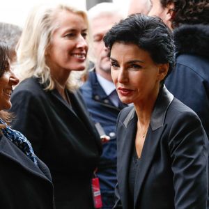 Anne Hidalgo et Rachida Dati -  Inauguration du centre culturel et spirituel orthodoxe russe à Paris le 19 octobre 2016. © Alain Guizard / Bestimage