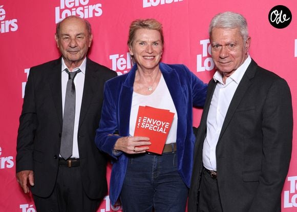 Paul Nahon, Elise Lucet et Bernard Benyamin (Envoyé spécial) - Photocall des "Télé Loisirs Awards" au Casino de Paris le 29 Septembre 2026. © Denis Guignebourg/Bestimage