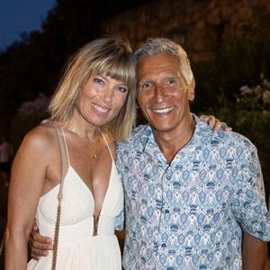 Exclusif - Nagui et sa femme Mélanie Page - Représentation de la pièce de théâtre "Les liaisons dangereuses" au Théâtre de Verdure lors du 41ème Festival de Ramatuelle le 7 août 2025. 
© Cyril Bruneau / Festival de Ramatuelle / Bestimage