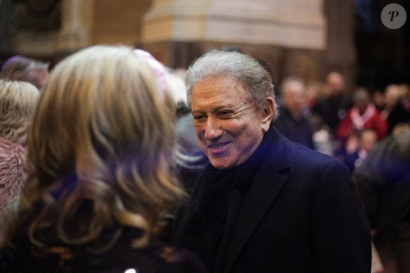 L'animateur de télévision français Michel Drucker lors d'une messe commémorative pour l'actrice française Brigitte Bardot à l'église Saint-Roch à Paris, le 28 janvier 2026. Photo par Nasser Berzane/ABACAPRESS.COM