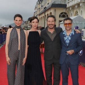 Joséphine Japy, Sara Giraudeau, Guillaume Gallienne et Mathieu Demy - 39ème édition du festival du film romantique de Cabourg le 13 juin 2025.
© Coadic Guirec/ Bestimage
