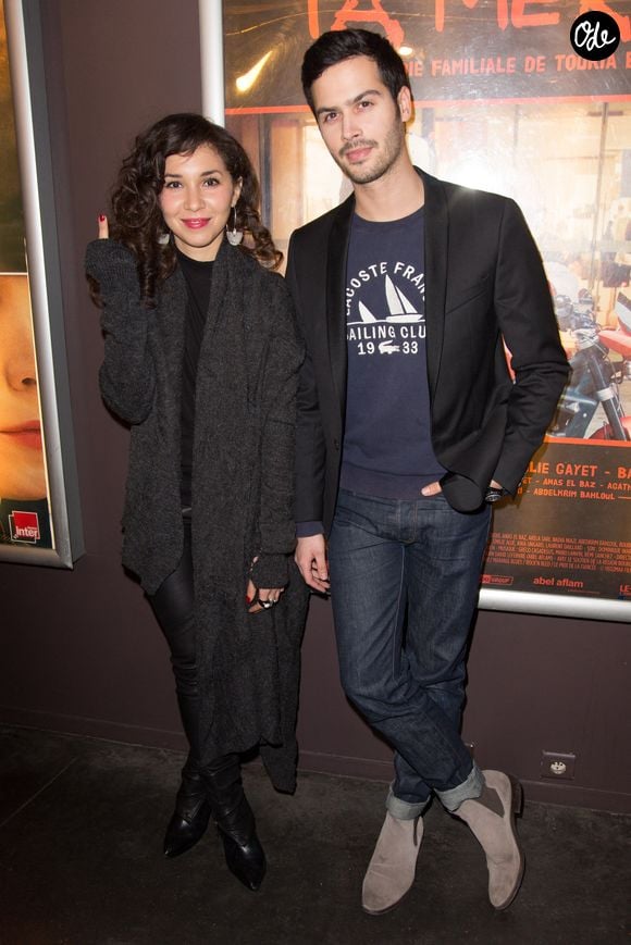 Sofia Manousha, Jessé Remond Lacroix, première du film "Ta mère" au Cinéma des Cinéastes le 29 décembre 2015. Photo de Nasser Berzane/ABACAPRESS.COM