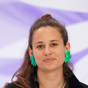 Lucie Lucas au sommet changeNow 2026 au Grand Palais à Paris le 31 mars 2026. © Anne-Sophie Guebey / Bestimage