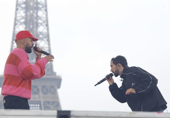 Les deux rappeurs ont déjà été contactés mais n’ont pas encore trouvé le bon compromis.

Bigflo et Oli (Florian et Olivier Ordonnez) lors du concert à l'occasion de l'opération "vacances de OUF, journée des oubliés des vacances" pour les 80 ans du Secours Populaire au Champ-de-Mars à Paris le 20 août 2025.

© Coadic Guirec / Bestimage