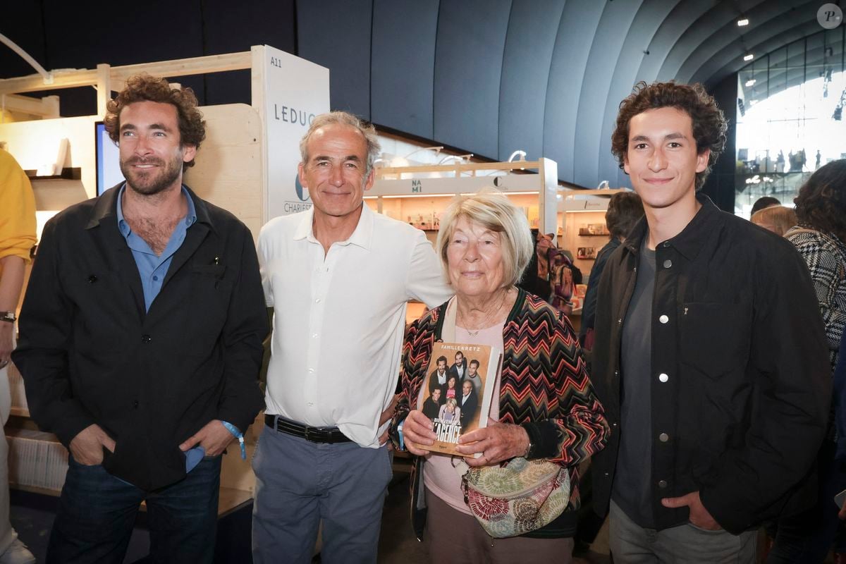 Photo : Majo Kretz, Olivier Kretz et ses deux enfants Martin et Raphael ...