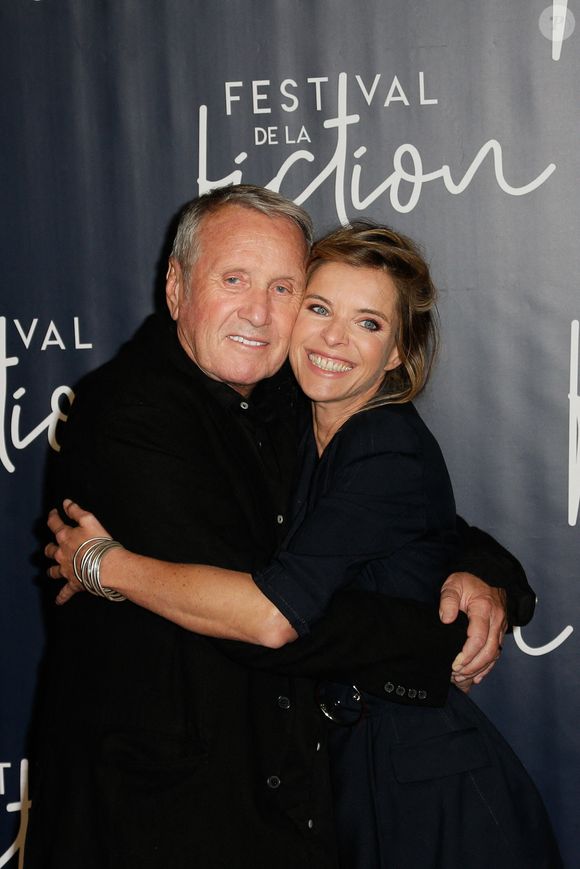 Samantha Renier et Yves Renier lors de la 20e édition du Festival de fiction TV, le 13 septembre 2018 à La Rochelle, France. Photo de Thibaud MORITZ ABACAPRESS.COM