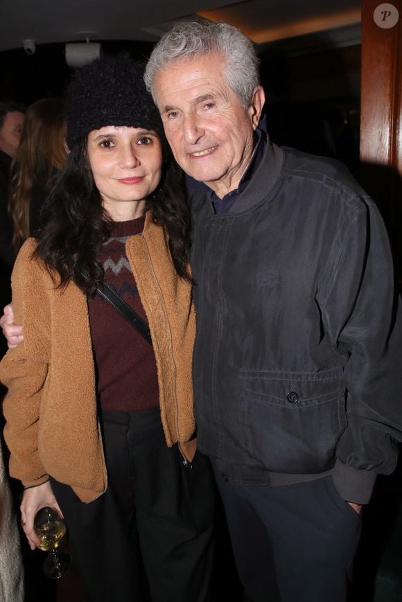 Exclusif - Claude Lelouch et sa fille Salomé Lelouch - Cocktail au "Club 13" après la Première du film de Claude Lelouch "L'Amour c'est mieux que la Vie" au Publicis à Paris le 17 janvier 2022 . © Bertrand Rindoff Petroff/Bestimage