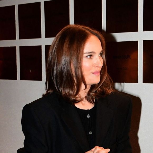 Natalie Portman inaugure sa plaque avec son nom sur le mur de l'institut lumiere dans le cadre du Festival Lumiere de Lyon, le mardi 14 octobre 2025.