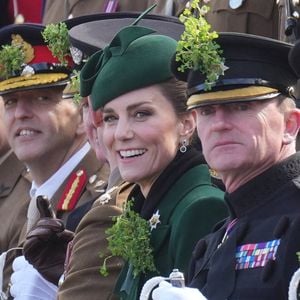 Kate Middleton assiste au défilé de la Saint-Patrick des Irish Guards à la caserne de Mons, Aldershot.
Julien Burton / Bestimage