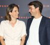 Claire Fournier et son mari Julian Bugier - Première du film "Oppenheimer" au Grand Rex à Paris le 11 juillet 2023. © Coadic Guirec/Bestimage