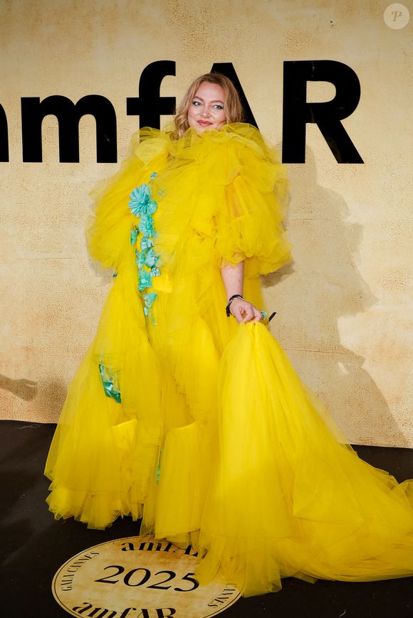 Oksana Girko au photocall du gala AmFar 2025 by Chopard à l'Hôtel du Cap-Eden-Roc à Antibes le 22 mai 2025.

© Moreau / Jacovides / Bestimage