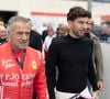 Jean Alesi portait un costume blanc cassé tandis qu'Ania avait choisi une robe bustier avec une longue traîne.

Jean Alesi et Pierre Gasly lors du Grand Prix de France Historique 2026, organisé du 8 au 10 mai 2026 sur le circuit Paul-Ricard, au Castellet.

© DPPI / PsnewZ / Bestimage