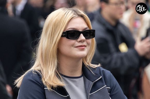 Louane Emera assiste au défilé Miu Miu Femme Automne-Hiver 2025-2026 dans le cadre de la Fashion Week de Paris, le 11 mars 2025 à Paris, en France. Photo de Nasser Berzane/ABACAPRESS.COM
